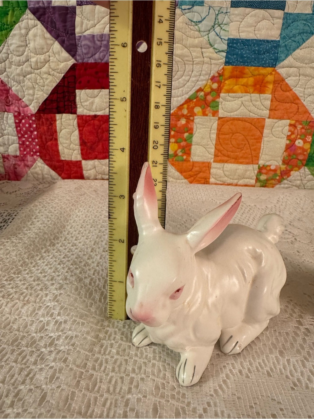 Vintage Norcrest Bunny Rabbit Figurines Mid-century Decor Set of 3 1950-60's - Picture 7 of 14